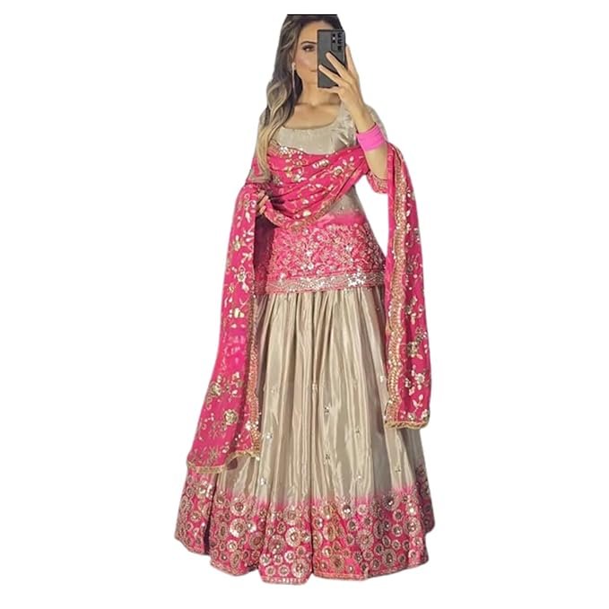 Bride wearing the best wedding sharara in Kottakkal from Rentique, featuring rich embroidery and elegant design for a royal wedding look.